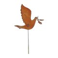 Village Wrought Iron Village Wrought Iron RGS-30 Dove Rusted Garden Stake RGS-30